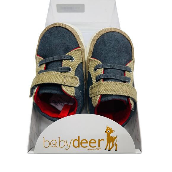 NWT Baby Deer Size 2 (3-6M) Murphy Soft Soles - Picture 1 of 4